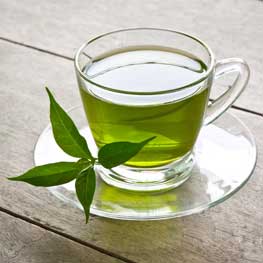 Green herbal tea product