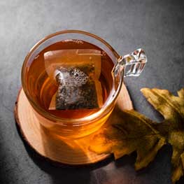 Tea served in a cup